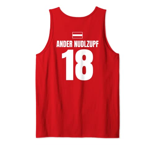 Herren Mallorca Sauf Trikot Österreich, Ander Nudlzupf Tank Top von Österreichische Mallorca Sauf Trikot Designs