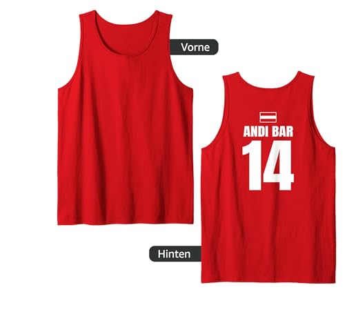 Herren Mallorca Sauf Trikot Österreich, Andi Bar Tank Top von Österreichische Mallorca Sauf Trikot Designs