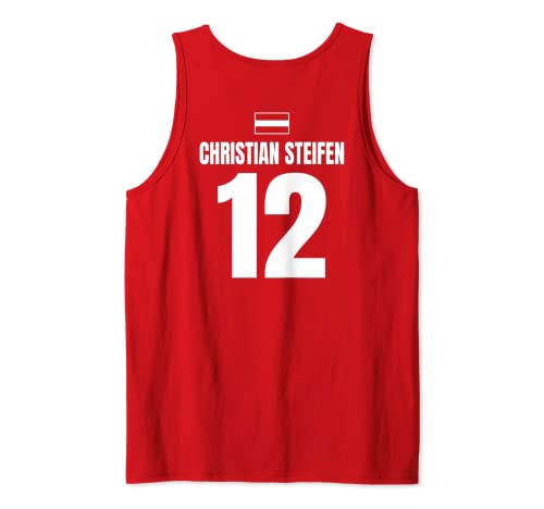 Herren Mallorca Sauf Trikot Österreich, Christian Steifen Tank Top von Österreichische Mallorca Sauf Trikot Designs