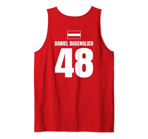 Herren Mallorca Sauf Trikot Österreich, Daniel Düsenglied Tank Top von Österreichische Mallorca Sauf Trikot Designs