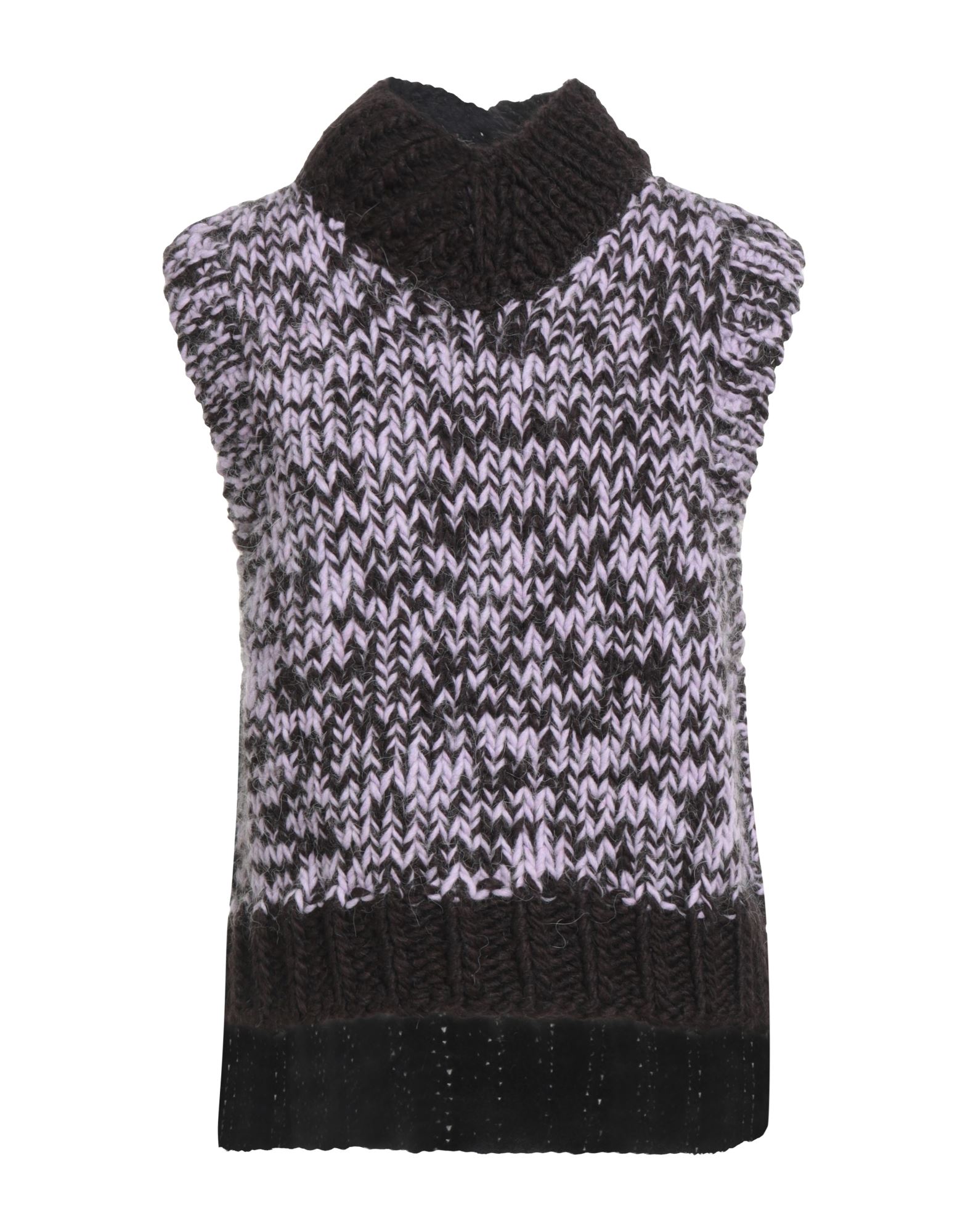 OF HANDMADE Rollkragenpullover Damen Dunkelbraun OF HANDMADE Rollkragenpullover Damen Dunkelbraun von OF HANDMADE