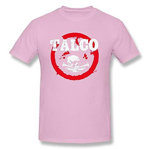 Men T Shirts Ska Punk Talco T-Shirt Trombone Skull Tshirt Street Rapper Tops Funky Cotton Navy Tees Skulls Clothes Light Pink L von OF