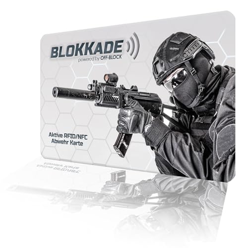 BLOKKADE Off-Block Aktive RFID/NFC Blocking Card Motiv Catcher Collectors Edition Neueste Generation Schutz vor Datendiebstahl Kein Fremdauslesen by Michael G. BLOKKADE Off-Block Aktive RFID/NFC Blocking Card Motiv Catcher Collectors Edition Neueste Generation Schutz vor Datendiebstahl Kein Fremdauslesen by Michael G. von OFF-Products