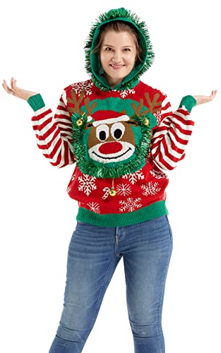 Damen Unisex Lustig Pullover für Weihnachten Strickpullis für Weihnachtsparty SweaterThat's A Festive Wraps von OFF THE RACK
