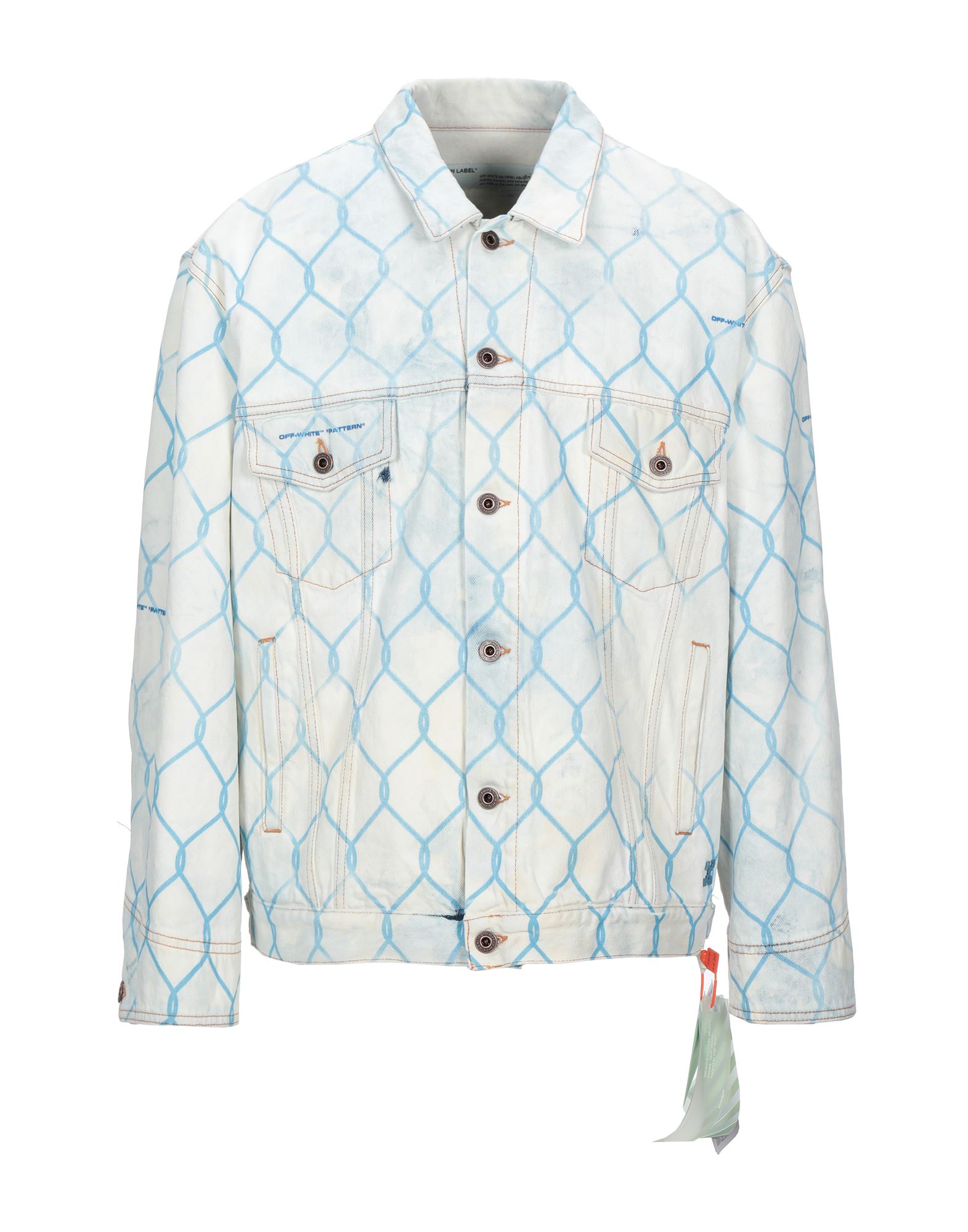 OFF-WHITE™ Jeansjacke/-mantel Herren Weiß von OFF-WHITE™