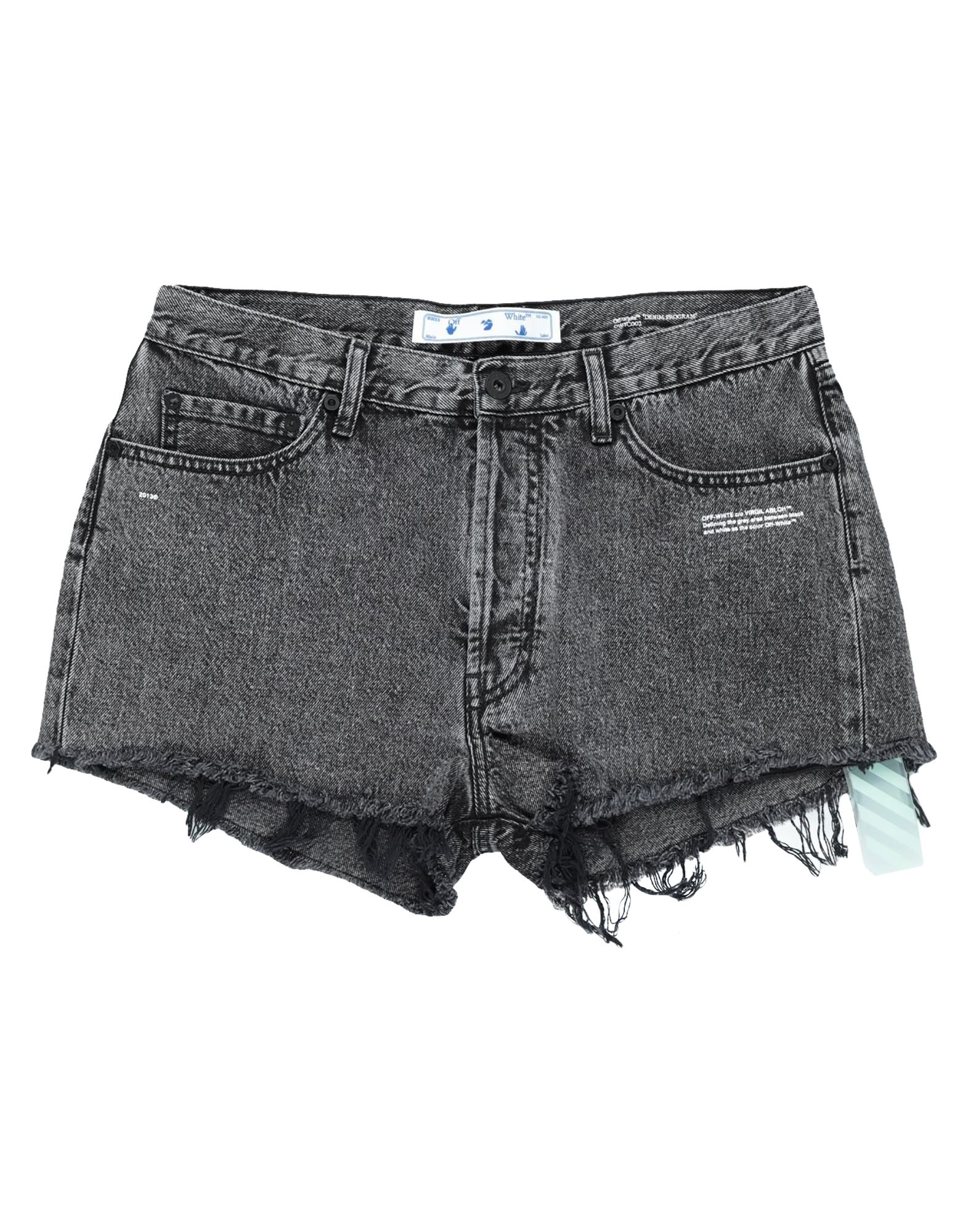 OFF-WHITE™ Jeansshorts Damen Schwarz von OFF-WHITE™