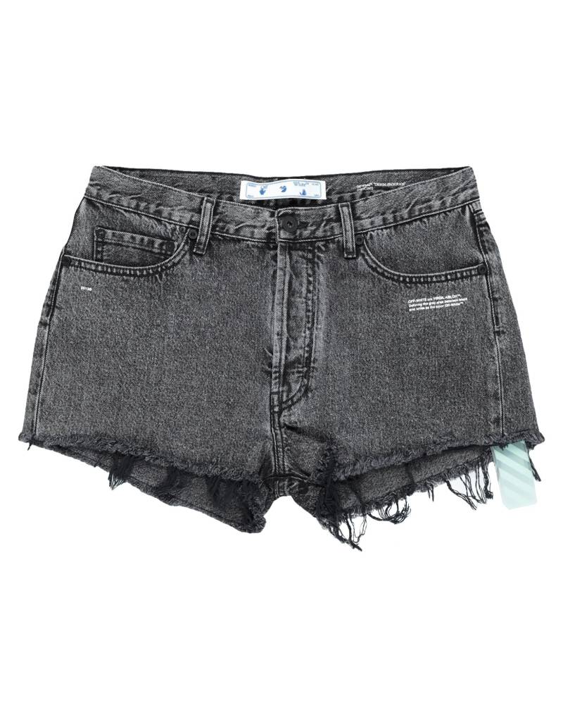 OFF-WHITE™ Jeansshorts Damen Schwarz von OFF-WHITE™