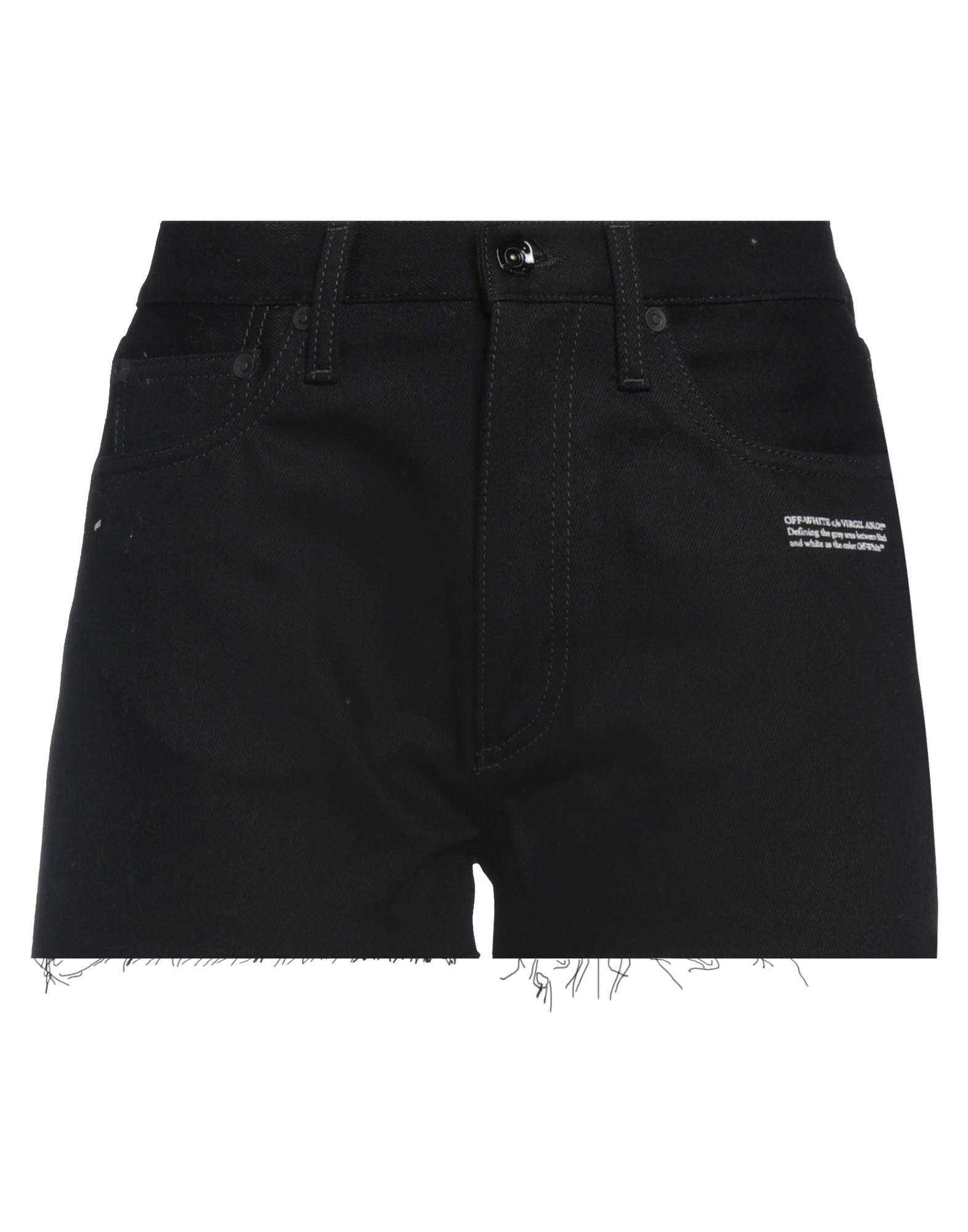 OFF-WHITE™ Jeansshorts Damen Schwarz von OFF-WHITE™