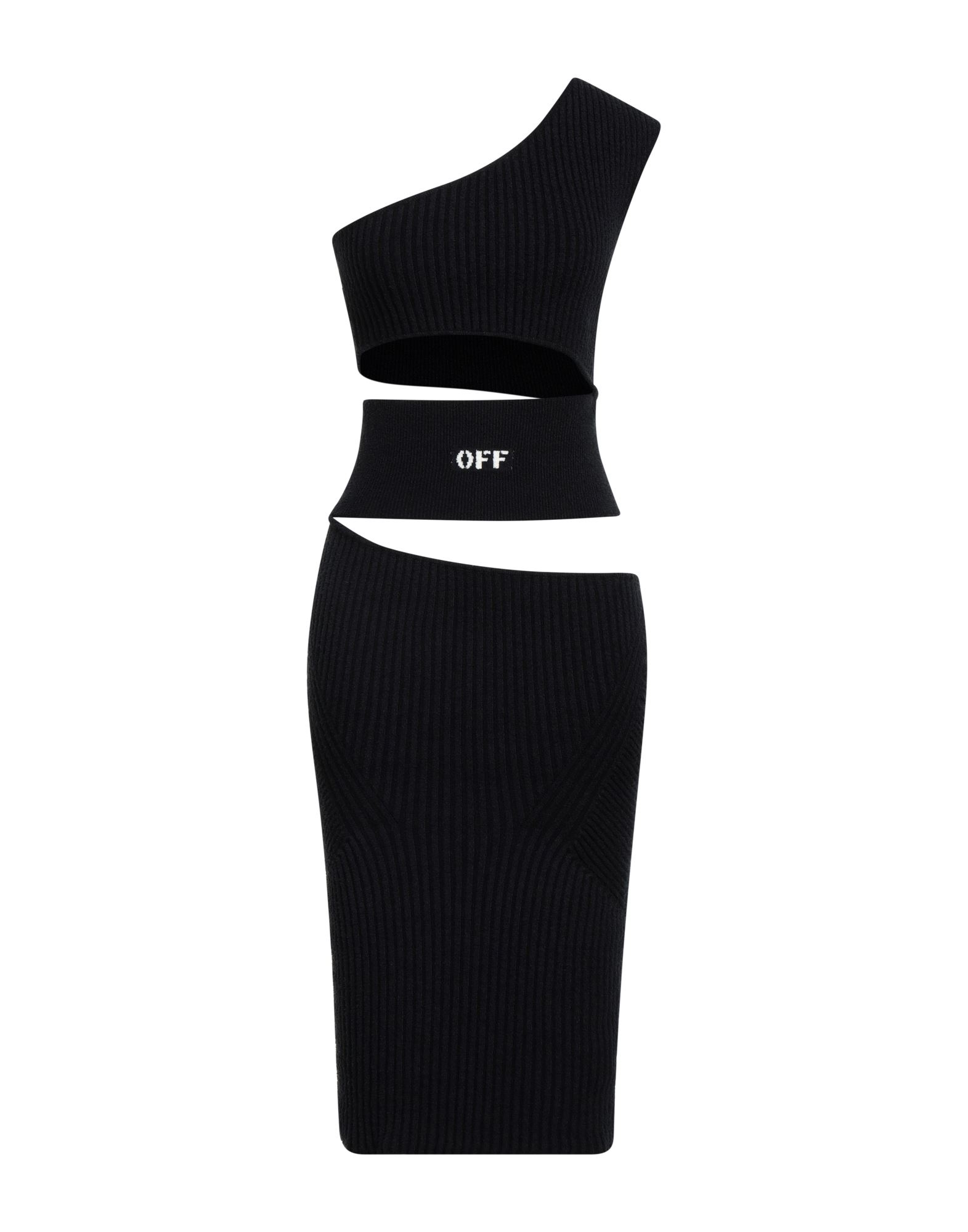 OFF-WHITE™ Midi-kleid Damen Schwarz von OFF-WHITE™