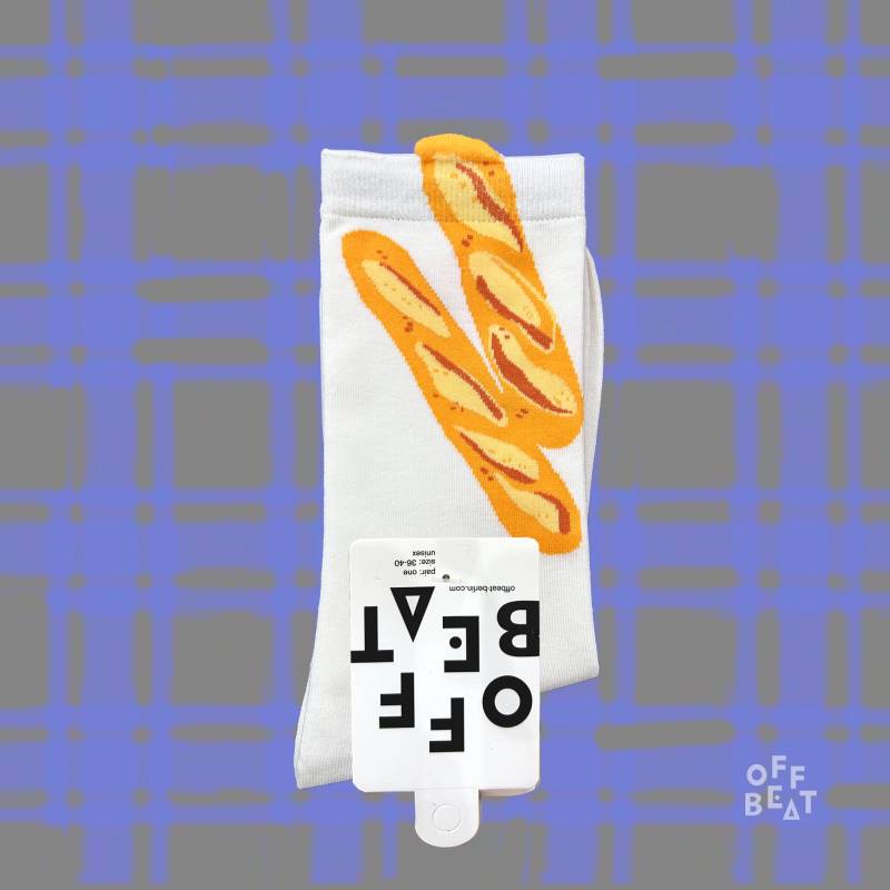 Pop-Out Socken Baguette | Aus 75% Gekämmter Baumwolle Pop-Out Socken Baguette | Aus 75% Gekämmter Baumwolle von OFFBEATberlin