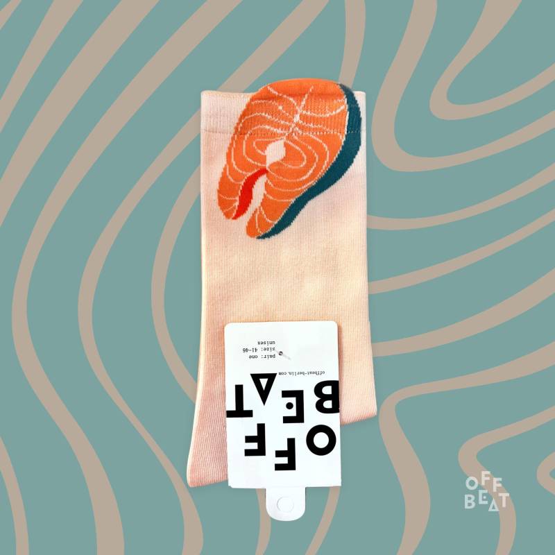 Pop-Out Socken Lachs | Aus 75% Gekämmter Baumwolle Pop-Out Socken Lachs | Aus 75% Gekämmter Baumwolle von OFFBEATberlin