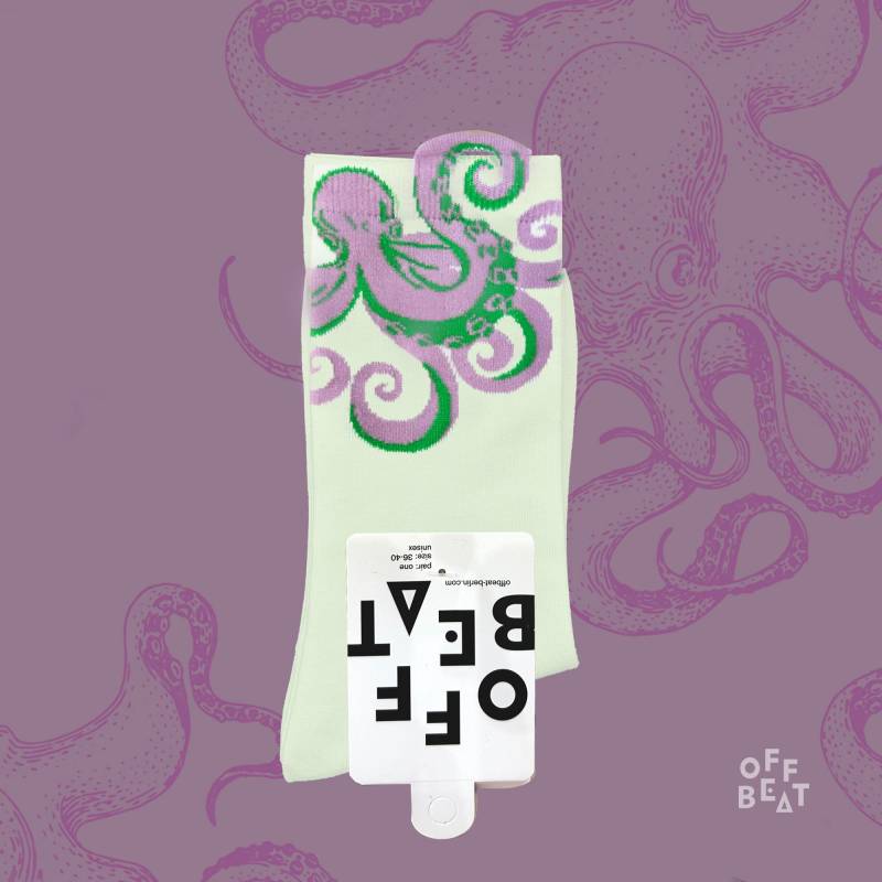 Pop-Out Socken Oktopus | Aus 75% Gekämmter Baumwolle Pop-Out Socken Oktopus | Aus 75% Gekämmter Baumwolle von OFFBEATberlin