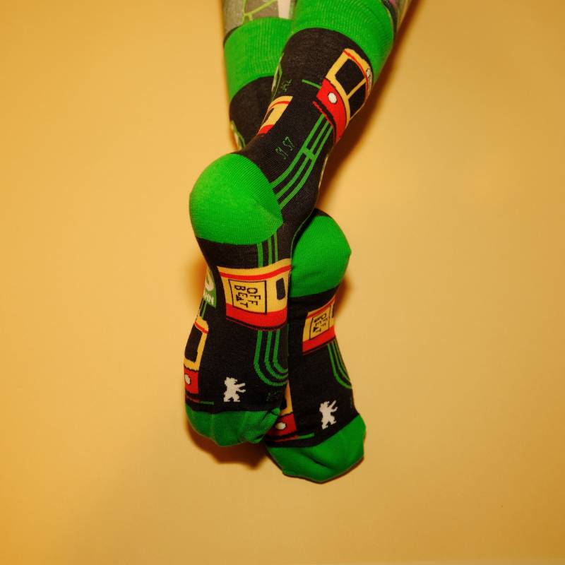 Socken Berlin S-Bahn | Aus 75% Gekämmter Baumwolle von OFFBEATberlin