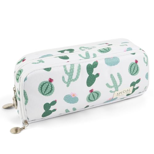 OFFCUP Federmäppchen Mäppchen 3 Fach Große Kapazität, Pencil Case Teenager Stiftetasche Tragbare Schreibwaren Tasche Federtaschen Schlampermäppchen mit Reißverschluss Federmappe für Schule Büro von OFFCUP