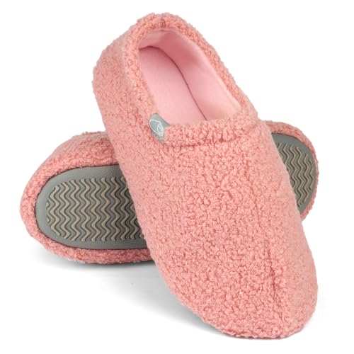 OFFCUP Gedächtnis Schaumstoff Hausschuhe Damen Hausschuhe Winter Hausschuhe Warme Pantoffeln Damen Baumwolle Pantoffeln Plüsch Hausschuhe Innen und Draußen von OFFCUP