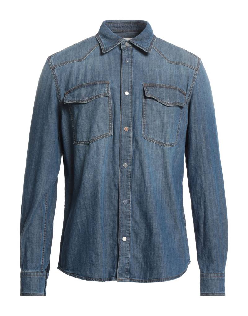 OFFICINA 36 Jeanshemd Herren Blau von OFFICINA 36