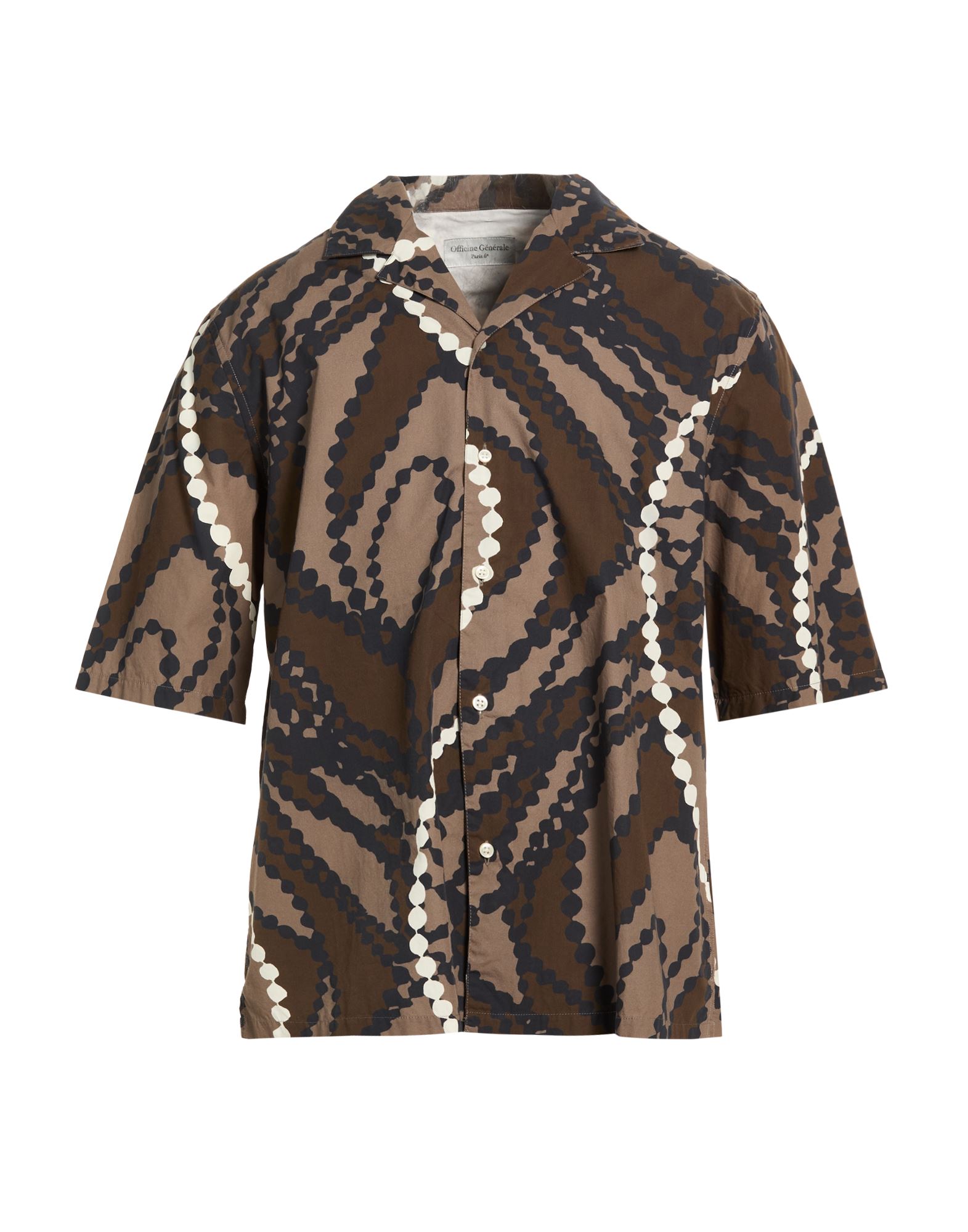 OFFICINE GÉNÉRALE Hemd Herren Dunkelbraun von OFFICINE GÉNÉRALE