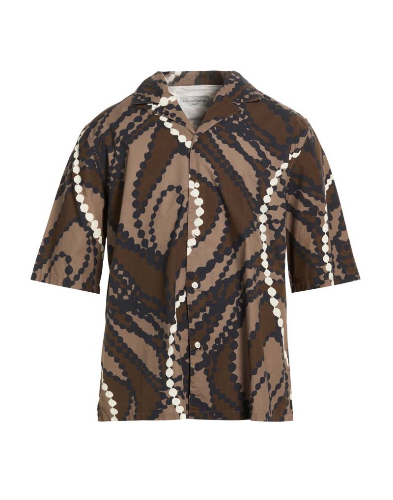 OFFICINE GÉNÉRALE Hemd Herren Dunkelbraun von OFFICINE GÉNÉRALE