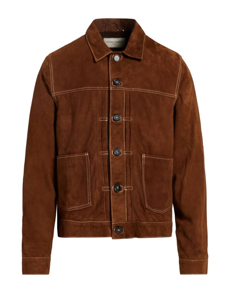 OFFICINE GÉNÉRALE Jacke & Anorak Herren Braun von OFFICINE GÉNÉRALE