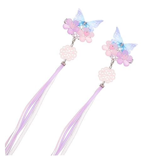 OFFIGAM Haarspangen Hanfu Haarschmuck Vintage Haarnadeln für Kinder – 2 Stück Retro Haarklammern für Verschiedene Frisuren für Kinderpartys und Cosplay von OFFIGAM