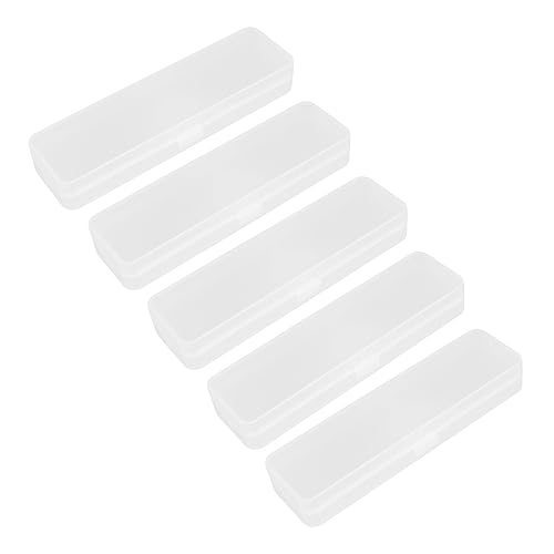 OFFIGAM 1 Satz Kleines Teiliges Stapelbare Aufbewahrungsboxen Kunststoff Durchsichtige Stiftebox Für Bleistifte Und Schreibwaren Praktischer Organizer Für Büro Und Schule 5 Stück von OFFIGAM