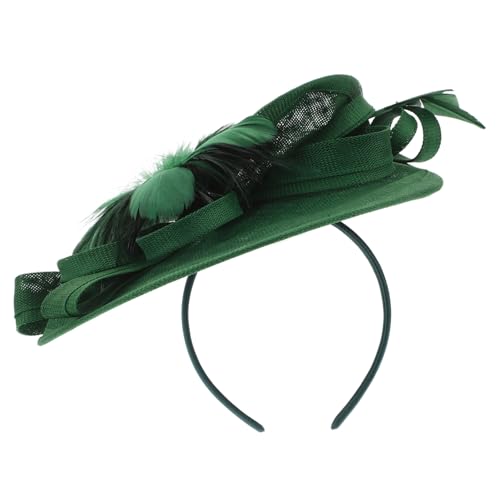 OFFIGAM 1satz Fascinator Hut Für Damen Eleganter Federn Haarschmuck Für Hochzeiten Partys Und Besondere Anlässe Stilvolle Kopfbedeckung Für Bräute Und Gäste von OFFIGAM