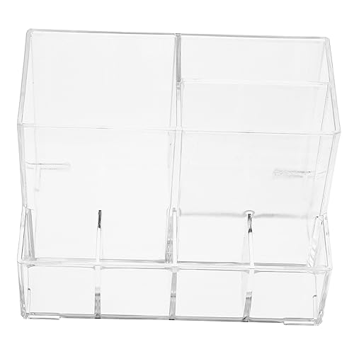 OFFIGAM 1stück Acryl Makeup Pinsel Organizer Transparenter Aufbewahrungsbehälter Für Kosmetik Für Lippenstifte Eyeliner Und Pinsel Praktisches Design Für Badezimmer Und Schlafzimmer von OFFIGAM