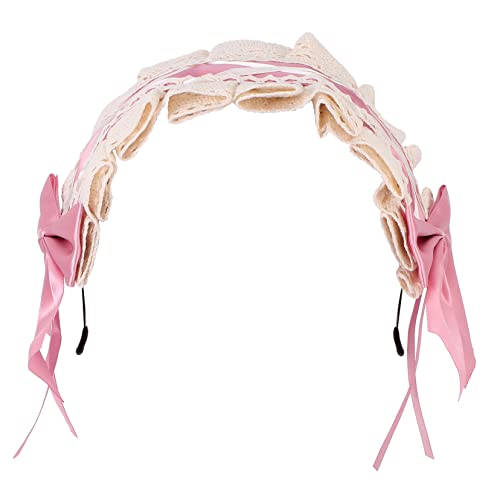 OFFIGAM 1stück Lolita Haarschmuck Aus Spitze Elegantes Cosplay Haarnetz Für Mädchen Vielseitig Einsetzbar Für Bühne Karneval Und Fotorequisiten Schleifen-design von OFFIGAM