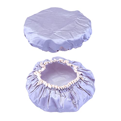 OFFIGAM 1 Stück Wasserdichte Duschkappe Badkappe mit Doppelschicht duschhut damen Bad Duschkopf Handtuch Duschhaube Männer Haartrockenhaube schlafhaube Duschmütze Friseurkappe Haar Styling von OFFIGAM