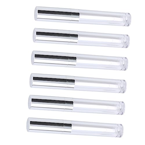 OFFIGAM 10 Stück Leere Lip Gloss Tubes mit Wiederverwendbare Kosmetikbehälter Silber für DIY Lipgloss und Make Up Flüssigkeiten von OFFIGAM