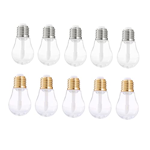 OFFIGAM 10 Stück Leere Lipgloss Tuben Nachfüllbare Lippenbalsam Behälter Kleiner Lip Gloss Flaschen für Selbstgemacht Transparentes Design für Reisen von OFFIGAM