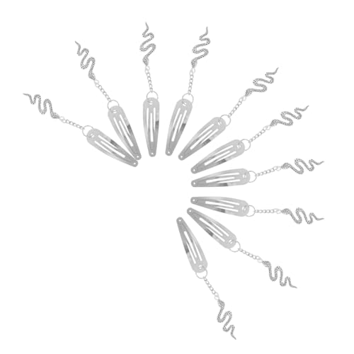 OFFIGAM 10stücke Teiliges Metall Haarspangen Mit Kettenanhänger Einfache Und Vielseitige Haaraccessoires Für Frauen Und Mädchen Für Lässige Und Elegante Looks von OFFIGAM