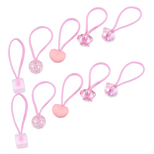 OFFIGAM 10 Stück Teiliges Set Mädchen Haargummis Haarschmuck für Ponytails Leicht und Dekorativ für Täglichen Gebrauch Einfach zu Kombinieren mit Outfits von OFFIGAM