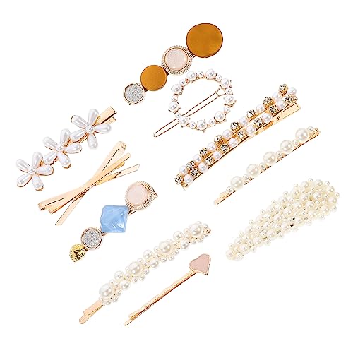 OFFIGAM 10 Stück Teiliges Set Perlen Haarspangen für Damen Vintage Haarschmuck für Hochzeiten Partys und Besondere Anlässe Design für Haarstil und Jede Haarfarbe von OFFIGAM