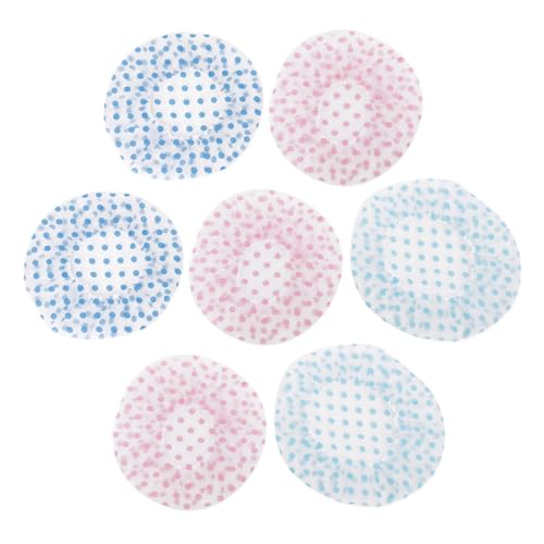 OFFIGAM 10stücke Wasserdichte Dusche Hut Badekappe Elastisch Für Damen Mit Lose Bändern Hält Wasser Für Reisen Und Outdoor-aktivitäten von OFFIGAM