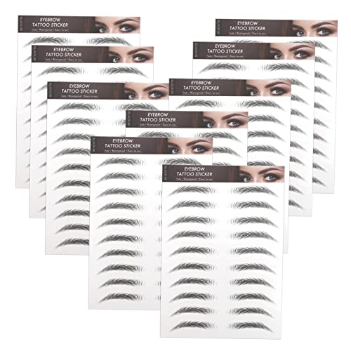 OFFIGAM 10stücke Augenbrauen Aufkleber Wasserdichte Temporäre Brauen-tattoos Für Natürliche Volle Augenbrauen Für Make-up-liebhaber Und Blogger von OFFIGAM