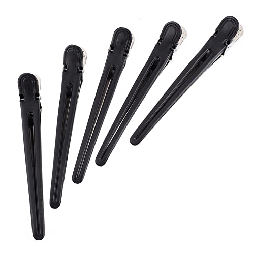 OFFIGAM 12 Stück Teiliges Haarklammern für Mädchen Professionelle Haarclips zum Frisieren Haarschneideclips für Salon und Zuhause Geeignet für Makeup und DIY Haarschnitte Schwarz von OFFIGAM