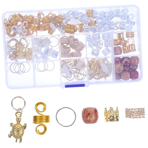 OFFIGAM 158stücke Dreadlock Schmuck Ringe Für Haare Stilvolle Haarschmuck Accessoires Für Zöpfe Und Geflochtene Frisuren Robuste Dekoration Für Partys Und Besondere Anlässe von OFFIGAM
