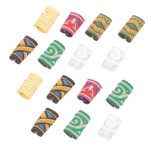 OFFIGAM 15stücke Teiliges Bunter Haarzöpfe Für Dreadlocks Dekorative Haarringe Und Accessoires Verschiedenen Farben Für Zöpfe Und Pferdeschwänze von OFFIGAM