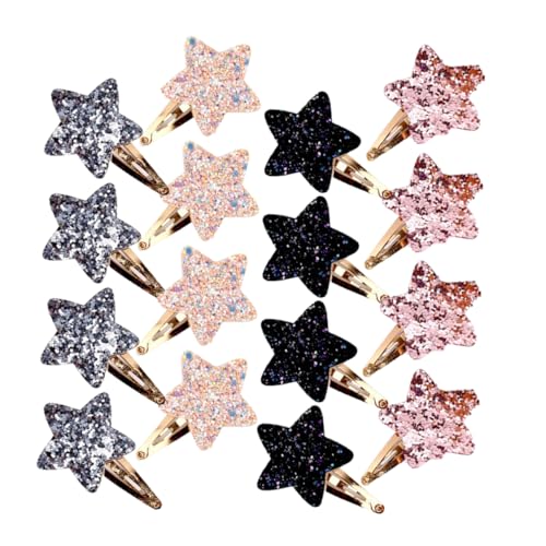 OFFIGAM 16 Stück Teiliges Stern Haarspangen für Damen und Mädchen Funkelnde Haarklammern Kinderfreundliches Design für Verschiedene Anlässe und Hairstyles Einfach zu Bedienen von OFFIGAM