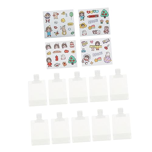 OFFIGAM 1satz Reise-lotionbeutel Für Damen Teiliges Mit Selbststehenden Behältern Multifunktionale Wiederbefüllbare Kosmetiktaschen Für Reisen Praktische Aufbewahrung Für von OFFIGAM