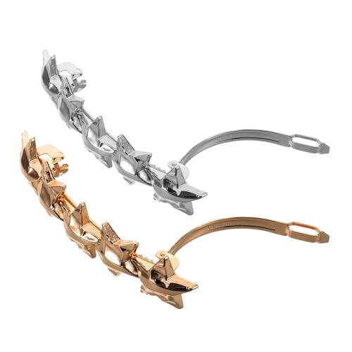 OFFIGAM 2 Stück Fünfzackstern Haarspangen für Damen Frühlingshaarklammern aus Vielseitige Haarschmuck für Alltag Partys und Hochzeiten Stabile Frisuren für Dickes und Mittleres Haar von OFFIGAM