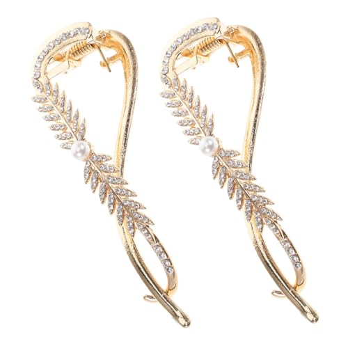 OFFIGAM 2 Stück Haarnadel greifen frisuren zubehör Haarclip Haarklammern Set perlen haarklammer Schmuck Haarspangen Haarbarrettes Haarspangen für die Hochzeit Legierung Golden OFFIGAM 2 Stück Haarnadel greifen frisuren zubehör Haarclip Haarklammern Set perlen haarklammer Schmuck Haarspangen Haarbarrettes Haarspangen für die Hochzeit Legierung Golden von OFFIGAM