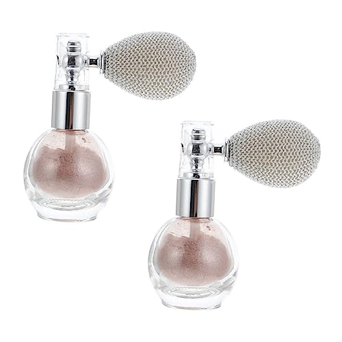 OFFIGAM 2 Stück Highlighter Puder Sprüher für Körper und Haare Glitzer Makeup Sprayer Leichtes Parfümflasche für Frauen von OFFIGAM