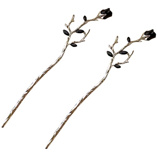 OFFIGAM 2 Stück Metallblumen Haarnadel Kleine Hochzeitshaarblumen Rosen Haarnadeln Essstäbchen Mädchen Für Retro Haarnadeln Geformter Haarstab Haarschmuck Haarknotenstab OFFIGAM 2 Stück Metallblumen Haarnadel Kleine Hochzeitshaarblumen Rosen Haarnadeln Essstäbchen Mädchen Für Retro Haarnadeln Geformter Haarstab Haarschmuck Haarknotenstab von OFFIGAM