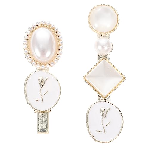 OFFIGAM 2stücke Perlen-haarspangen Für Frauen Elegante Haaraccessoires Mit Stilvollem Design Für Hochzeiten Und Besondere Anlässe Für Jeden Haartyp Und Farbe von OFFIGAM