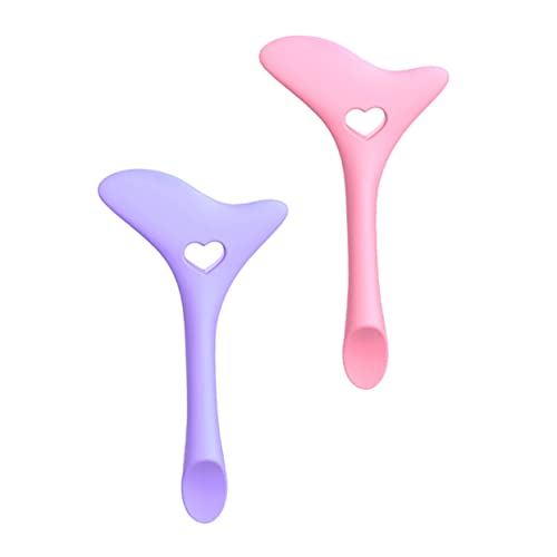 OFFIGAM 2 Stück Silikon Eyeliner Schablonen Einfaches Augen Make Up Werkzeug Wiederverwendbare Hilfsmittel für Eyeliner und Mascara für Anfänger und Profis Rosa und von OFFIGAM