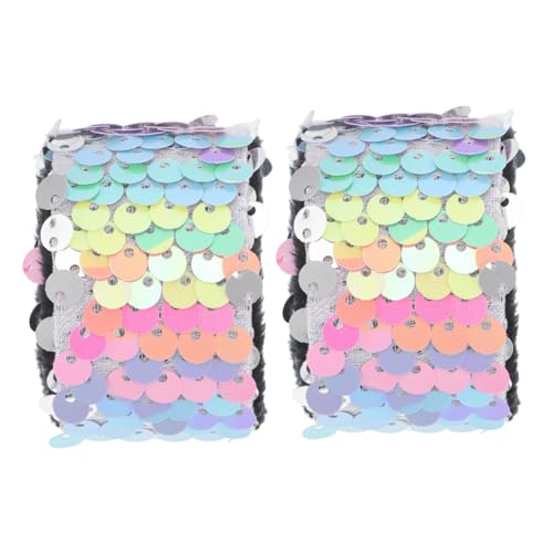 OFFIGAM 2 Stück Slap Armbänder für Glitzernde Handgelenkarmbänder für Parties Geburtstagsgeschenke Valentinstag und Schulpreise Bequeme Snap Bänder im Regenbogen Silberdesign von OFFIGAM