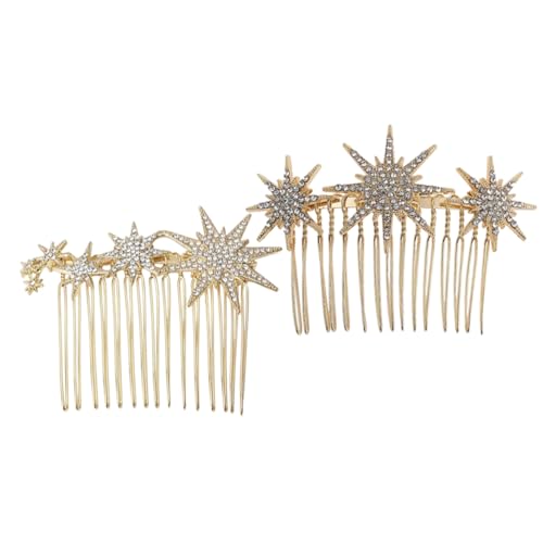 OFFIGAM 2 Stück Strass Haarspangen für Damen Haarkämme für Hochzeiten Verlobungen und Abendveranstaltungen Leichtes Langlebiges Design für Haartypen von OFFIGAM
