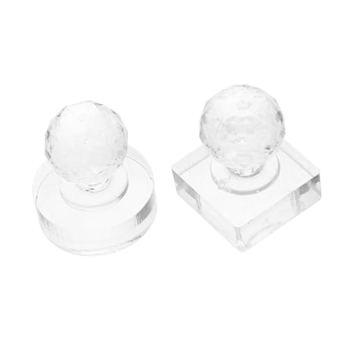 OFFIGAM 2 Stück Teiliges Lidschatten Presswerkzeug Diy Blush Highlighter Pressstamp Quadratische und Runde Formen für Lidschatten und Brauenpuder Tragbar und Effizient für Make Up von OFFIGAM